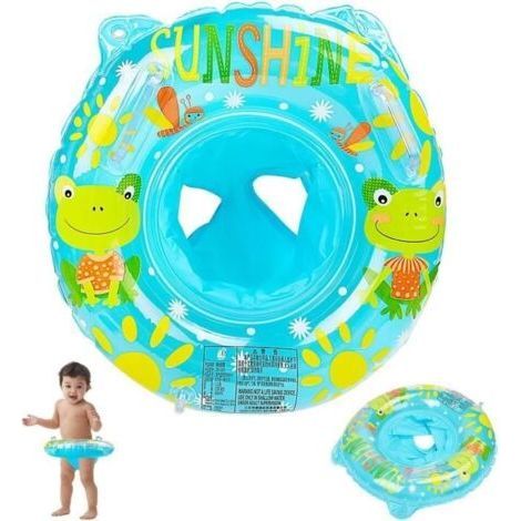 ALLIANDIS(Grenouille bleu)Bouée Bébé, Anneau de Natation pour bébé, Bébé Siège De Piscine, Flotteur de Piscine pour Bébé Enfants 6-36 Mois(grenouille bleu) (1/4)