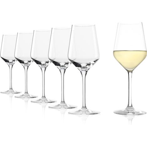 Lot de 6 verres à vin blanc en cristal 365 ml (1/5)