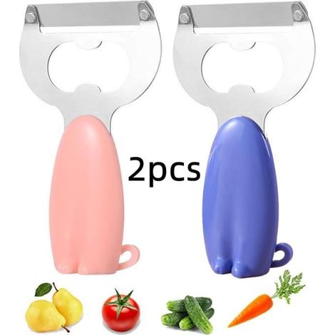 Éplucheur,Ouvre-bouteille,Économe Fruits,Éplucheur de Légumes Multifonctionnel,Pour Pomme,Concombre,Carotte,Pomme de Terre,Tomate (1/4)
