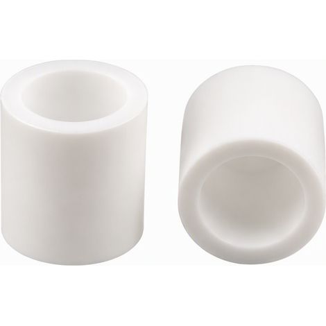 Capuchon de protection en silicone souple blanc, capuchon de tube diamètre intérieur 19,7 mm souple résistant à la chaleur pour tige et tube fin
