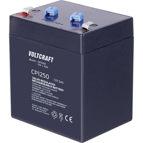 [NEUWERTIG] B-Ware Voltcraft Bleiakku Batterie 12 V 5 Ah Wartungsfrei Lageunabhängig Wiederaufladbar (1/2)