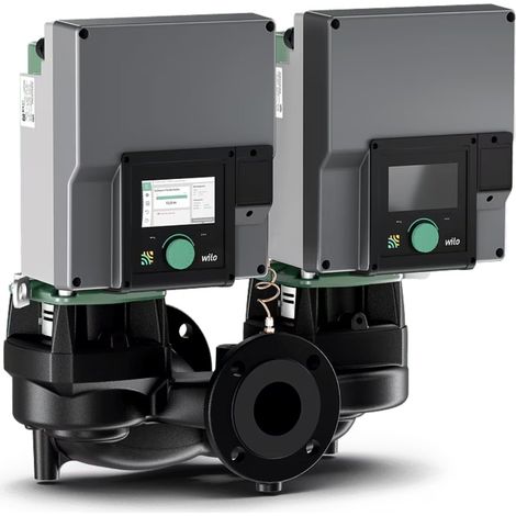 Pompe en ligne double pour installations DN32 PN16 0,75 kW – Wilo Stratos GIGA2.0-D 32/1-15/0,75 (1/5)