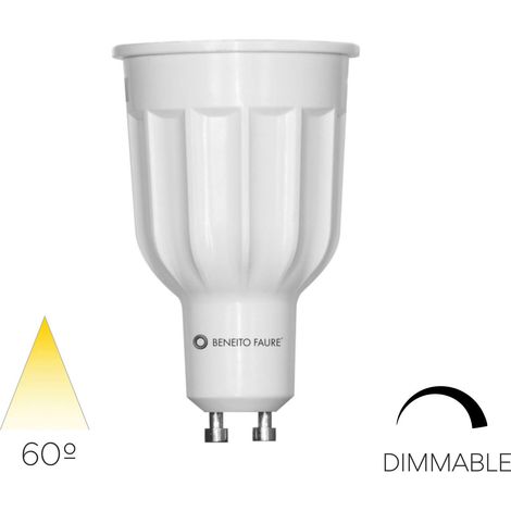 Lampadina LED Dicroica Power GU10 12W Dimmerabile TRIAC 60º 3000K 1000lm, Luce Calda Naturale per Interni IP40 - Beneito & Faure
