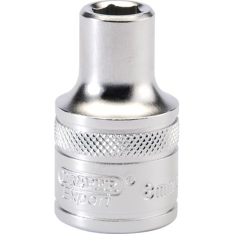 Draper Expert 16595 1/2-Inch Square Drive 6-Point Metric Socket (8mm)