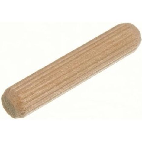 One Stop DIY Lot de 1000 chevilles en bois dur cannelées M6 x 30 mm