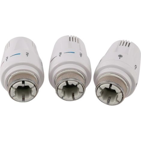 Lot de 3 vannes thermostatiques de radiateur TRV pour tête thermostatique de radiateur (1/2)