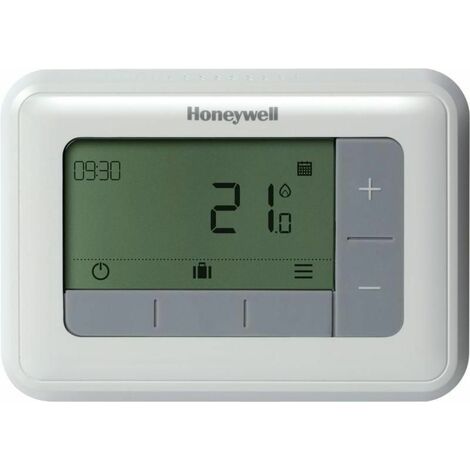 Resideo Termostato ambiente T4 cablato con contatto di commutazione, bianco, T4H110A1023