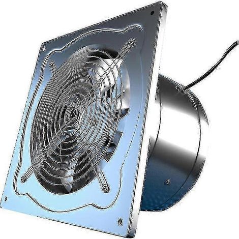 Ventilateur d'extraction en ligne 6/7/8 pouces, conduit de ventilation, pour salle de bain, cuisine, mur, fenêtre, acier inoxydable, aérateur de grenier, édition C (1/4)