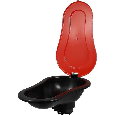 Pot de voyage pour adulte, toilettes portables pour voiture, camping et travail, noir, 37,80 x 22,50 x 15,00 cm, 1 unité (1/2)