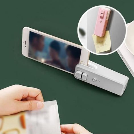 Mini scelleuse de sacs - Non spécifié - 2 en 1 - Rechargeable USB - Design portable - Étanchéité rapide (1/4)