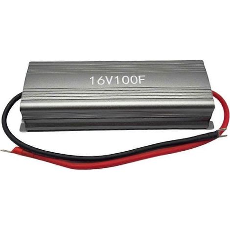 Redresseur automobile 16V100F DIY Super pour condensateur Farad, alimentation de secours, artefact d'alimentation (1/5)