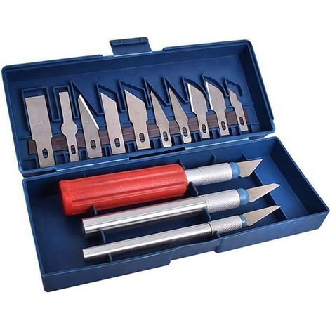 Kit D'Outils de Découpe de Modèle d'impression, Outil de Sculpture de Gomme, Outil de Retrait de Matériau pour Un Travail de Précision (1/5)