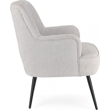 Poltrona Tessuto Marrone Moderno da Interno - CALEB - Colore: Grigio (1/5)