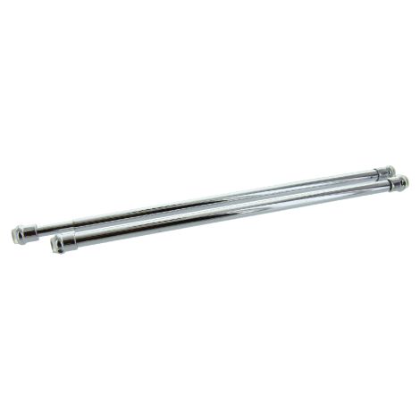 BACCHETTA PER TENDE ESTENSIBILE UNIVERSALE 63/110 cm - Cromo - confezione 2 pezzi
