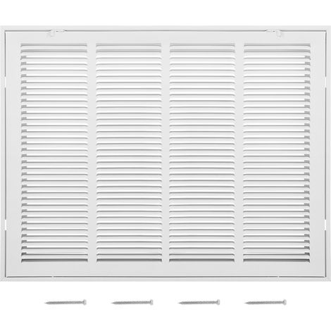 VEVOR Return Air Filter Grille, Fits W24 x H18 Inch Duct Opening, Filter Not Included, Return Air Vent Cover for Wall, Powder-Coated Steel Return Air Grill Detachable Face/Door for 1 inch Filters (1/5)