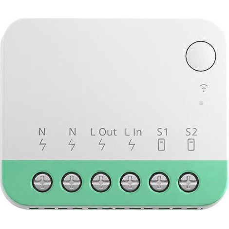 Matter WLAN-Smart-Schalter mit abnehmbarem Relais und Szenenschutzschalter für die EWeLink-Sprachsteuerung. Kompatibel mit Alexa, Google Home und HomeKit. (1/5)