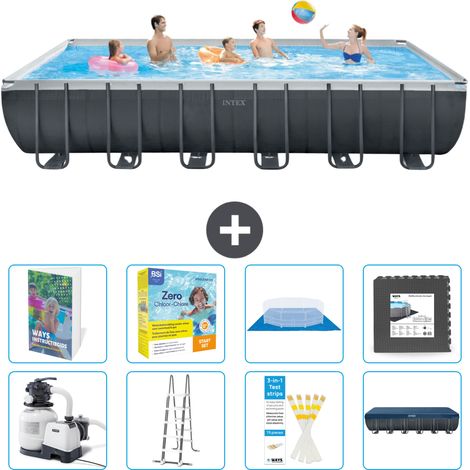 Intex Piscina Ultra XTR Rettangolare - 732x366x132 cm - 9-pezzi  S607