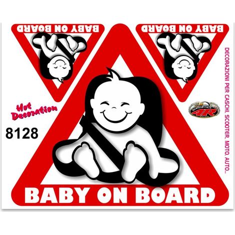 Adesivi Stickers Medi Baby On Board 13,5 x 16 cm (1/4)