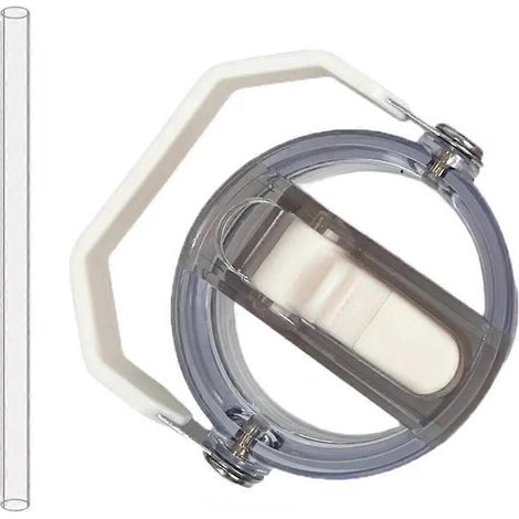 Auslaufsicherer, austauschbarer Deckel für den Stanley Iceflow 30-oz-Becher, umweltfreundlicher Spiralstrohhalm, Zubehör B (1/5)