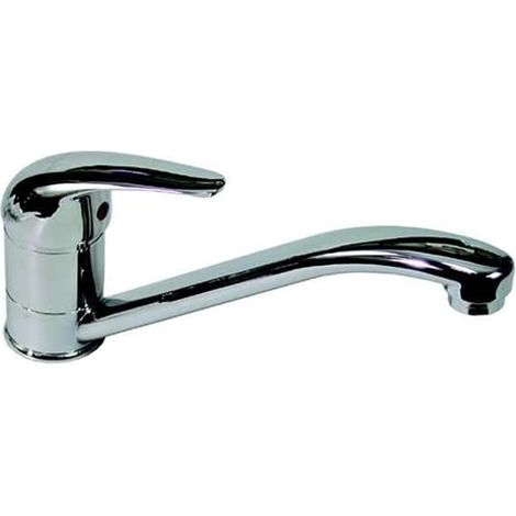 Rubinetto Miscelatore Canna Obliqua Per Lavello (1/2)