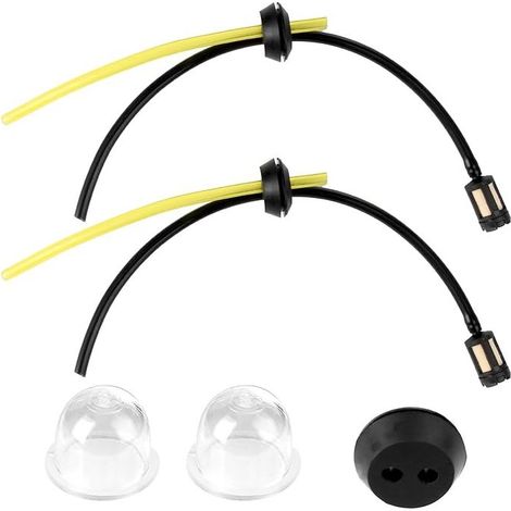 Lot de 5 Pièces Durite Essence Universelles avec Filtre pour Tondeuses, Taille-Haies, Débroussailleuses - 2 et 4 Temps (1/5)