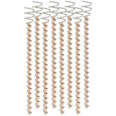 Lot de 8 antennes de jardinage en cuivre Electroculture (17 pouces) -- (1/5)