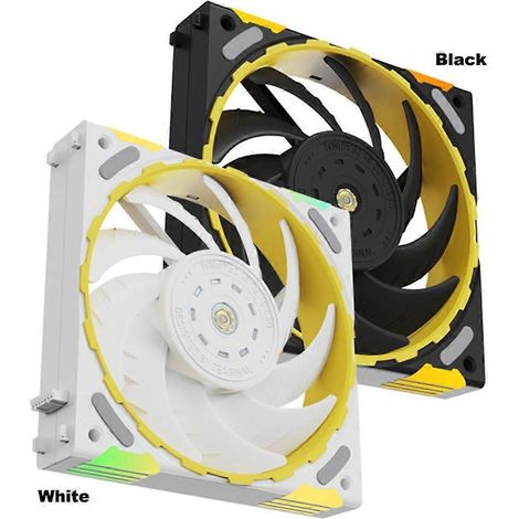 Ventilateur de boîtier PC Yeston 120 mm ARGB pour processeur, 2200 tr/min, roulement FDB, Smart PWM S