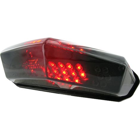 Fanale posteriore a LED STR8 Black Line con indicatori di direzione, Aprilia RX 50, SX 50 / CPI SX 50, SM 50 / Derbi DRD 50, Senda 50, Supermoto 50 (E) (1/3)