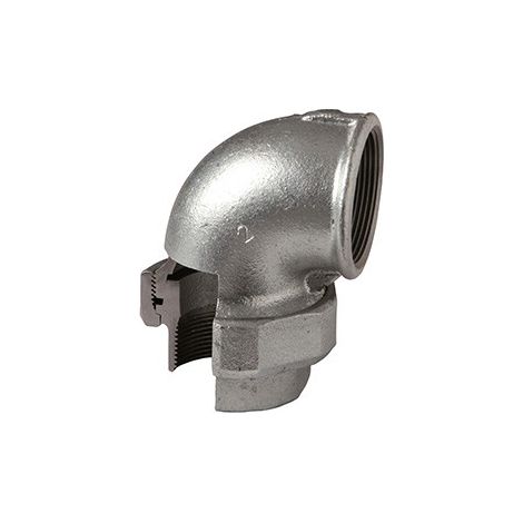 96 - Bocchettone curvo FF 1" conico in ghisa zincata 09625005 - -  EURACCORDI - -