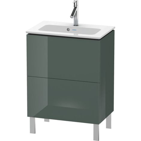 DU WTU Compact L-Cube 704x620x391mm 2 Ausz.,bodenst.,Dolomiti Grey Hochglanz (1/5)