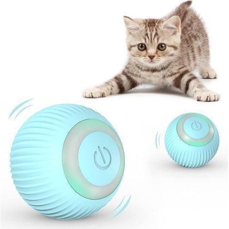 Jouets pour Chats, Balle Chat avec LED Lumières,Jouet Chat Interactif Interieur pour Chat Chien Chatons,Rotation Automatique Chargem (1/5)