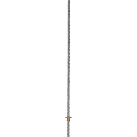 Vis-mère T8 de 500 mm avec écrou en laiton (pas de 2 mm, 4 filets, pas de 8 mm) - JXLGV (1/5)