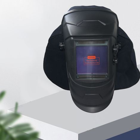 Housse de protection extensible pour casque de soudage ignifugé, avec tour de tête renforcé. (1/5)