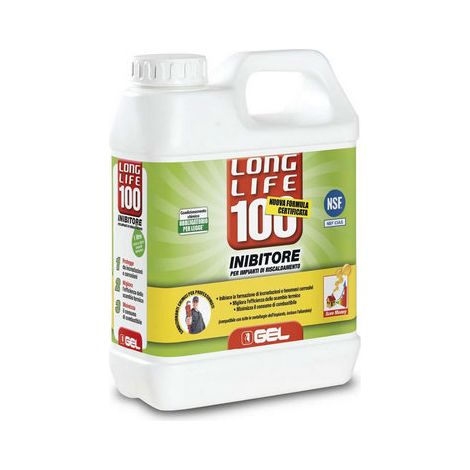 INIBITORE DI CORROSIONE IMPIANTI LONG LIFE 100- 1 lt- GEL- pezzi 1