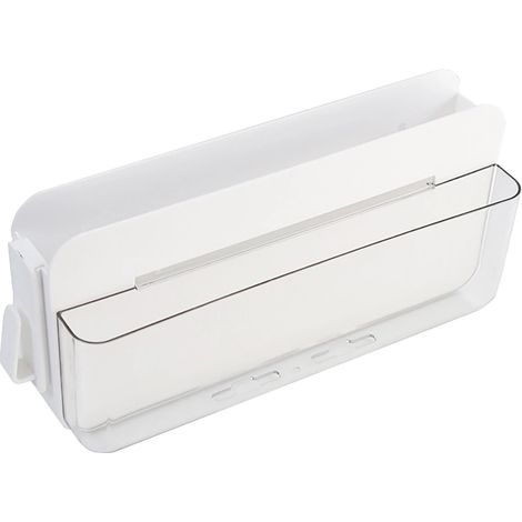 Organiseur polyvalent, boîte de rangement murale avec crochet amovible, idéale pour la maison, l'hôtel, la salle de classe (transparent) (1/5)