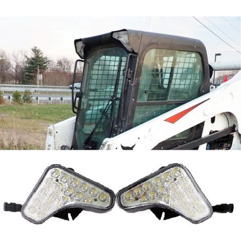 Set LED-Arbeitsscheinwerfer (LED-Halogen), OSRAM-LEDs, 188 mm / 174 mm / 150 mm, 90 W — Geeignet für Minibagger Bobcat