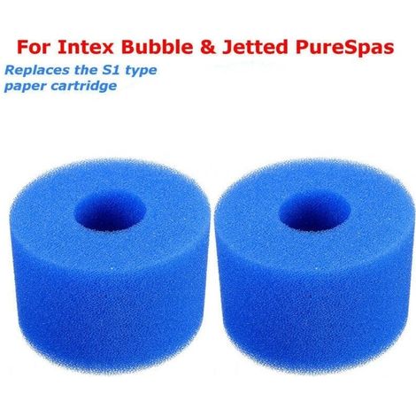 6 cartouches filtrantes réutilisables et lavables pour spa Intex Pure S1-