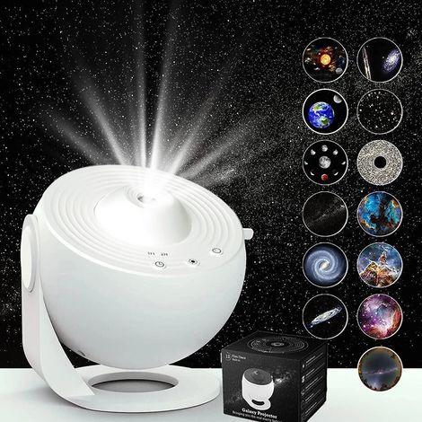 Veilleuse projecteur galaxie avec nébuleuse et étoiles pour la décoration de chambre d'enfants et d'adultes (1/5)