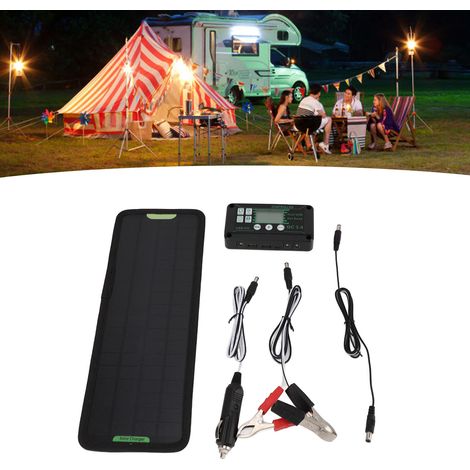 12V 10W MPPT-Regler mit Solarpanel – Schützt Autobatterien vor Tiefentladung, wasserdichtes Design, USB-Ladegerät, Komplettes Fahrzeugset (1/5)