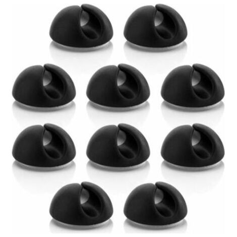 10x Serre-Câbles Support de Câble Gestion des Câbles Fixation de Câble Organisateur de Câble pour Câbles Jusqu'à 8mm Serre-Câbles Fixation de Câbles Gestion des Câbles
