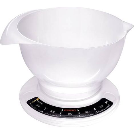 Mechanische küchenwaage 5kg - 50g mit schale - Soehnle - 65054