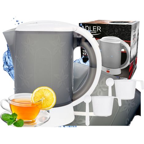Adler Bollitore da viaggio AD 1268 Standard 600 W 0,6 L Plastica Bianco