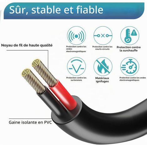 Adaptateur Secteur 24V 1A 24W Avec Câble 1 M 24V Dc Prise 5,5 X 2,1Mm (1/4)