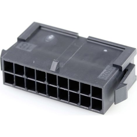 Molex Buchsengehäuse-Kabel Polzahl Gesamt 18 Rastermaß: 3 mm 430201800 1 St. Bag