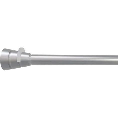 Tringle à rideau entre murs, à pression, 150 à 250cm, nickel givre