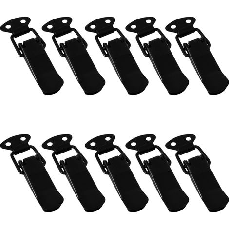 Spannverschluss LATCH Kniehebelspanner schwarz, 10 Stück