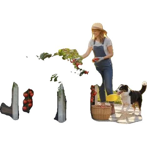 Huerto elevado, fabricado en acero galvanizado. Dimensiones: 129 cm x 129 cm x 77 cm. Apto para uso en jardín. Capacidad de carga para el crecimiento de plantas. Diseño de fácil montaje. (1/5)