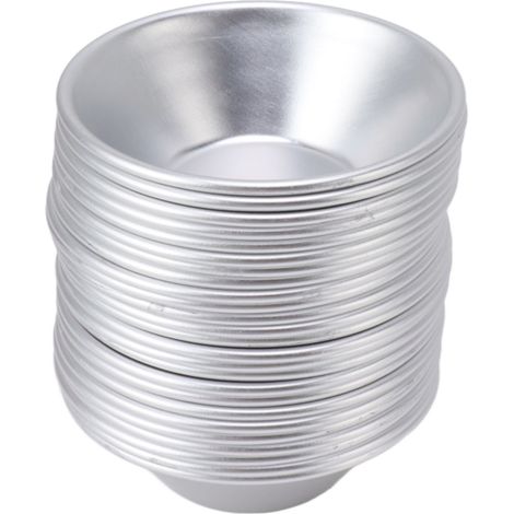 25 Moules à Tartelettes en Aluminium - Moules à Tarte, Petits Moules à Muffins, Gâteaux, Cupcakes et Biscuits pour Pâtisserie (1/5)
