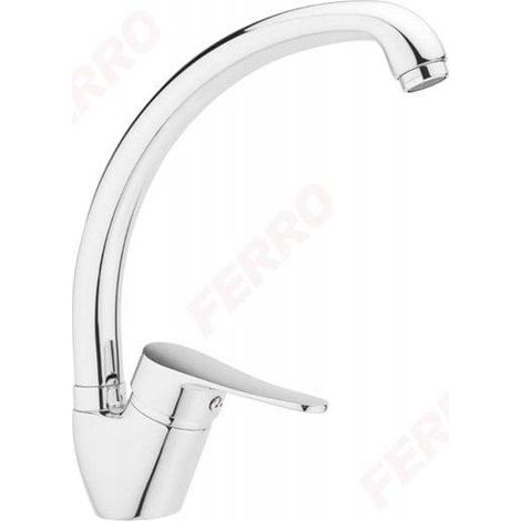 Ferro Deco Waschbeckenarmatur Chrom mit schwenkbarem Auslauf