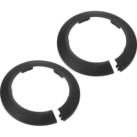 Copertura decorativa per tubi in 2 pezzi per tubi con diametro esterno di 90 mm per drenaggio, adatta per tubi dell'acqua con flangia di diametro esterno di 90 mm, per coprire (1/5)